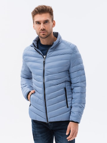 Ombre Winterjas 'C528' in Blauw: voorkant