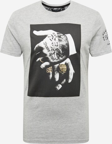 T-Shirt BRAVE SOUL en gris : devant