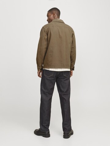 JACK & JONES Comfort fit Button Up Shirt in Brown