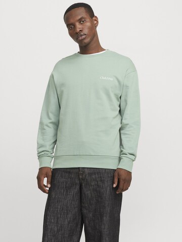 JACK & JONES Sweatshirt 'JJEBradley' in Groen: voorkant