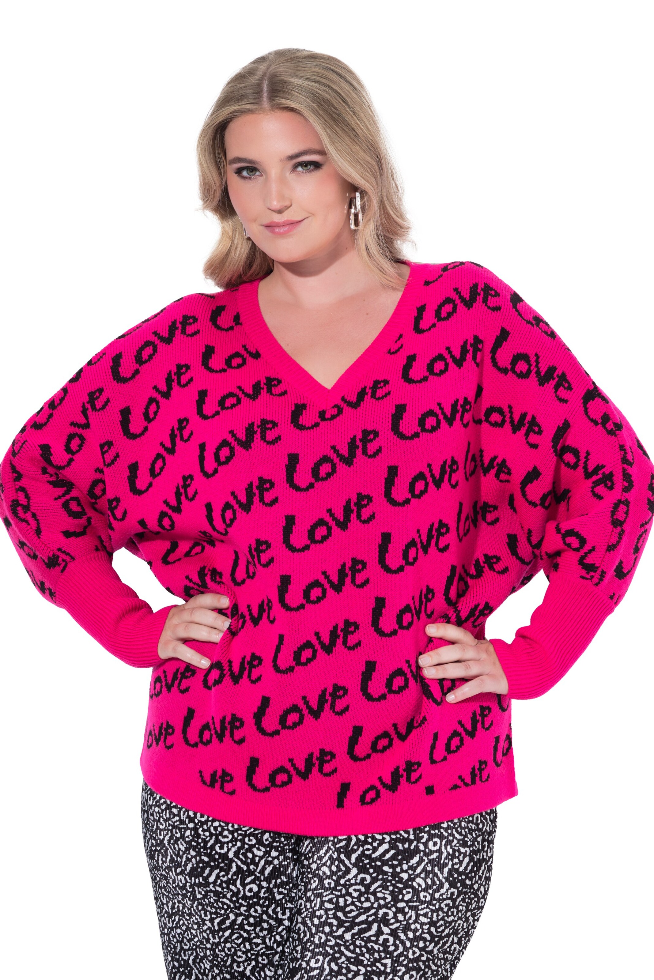 MIAMODA Sweater in Pink: front