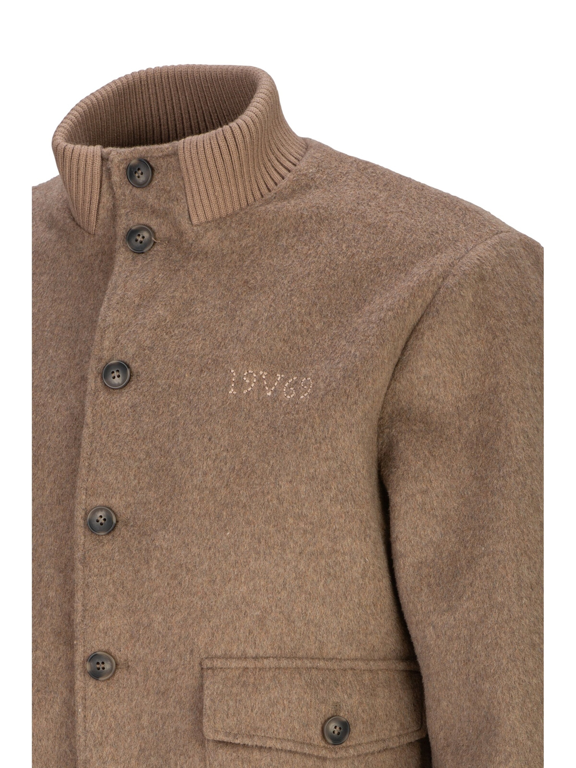19V69 ITALIA Between-season jacket 'Fabiano Street' in Brown