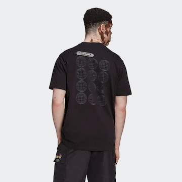 juoda ADIDAS ORIGINALS Marškinėliai 'Graphic Ozworld'