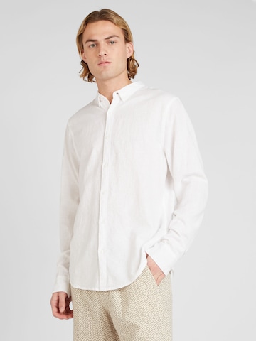 Regular fit Camicia di HOLLISTER in bianco: frontale