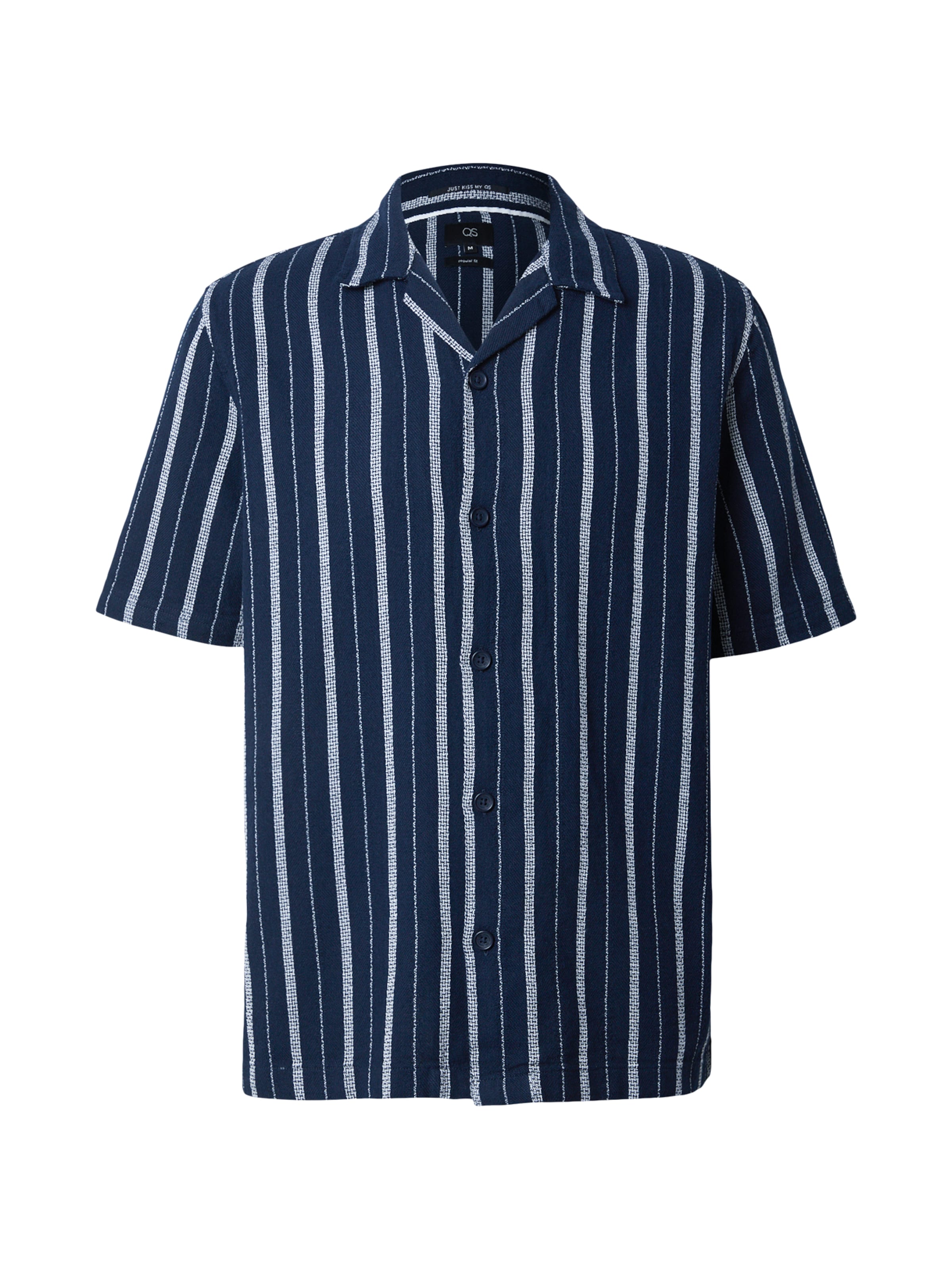 QS Comfort Fit Košeľa - Modrá: predná strana