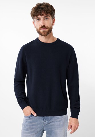 Street One MEN Pullover in Blau: Vorderseite