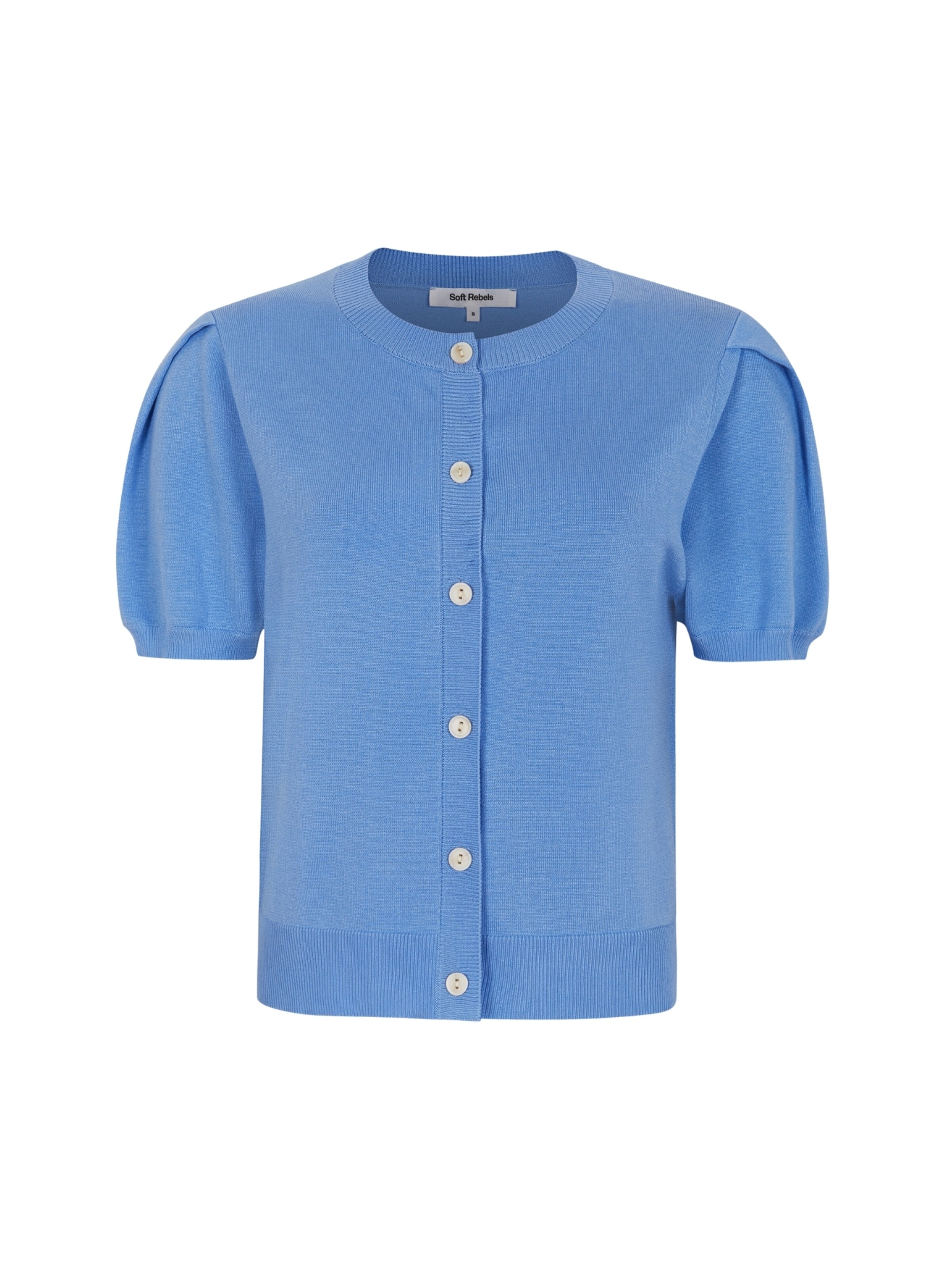 Soft Rebels Neuletakki 'Marla' värissä sininen: etupuoli