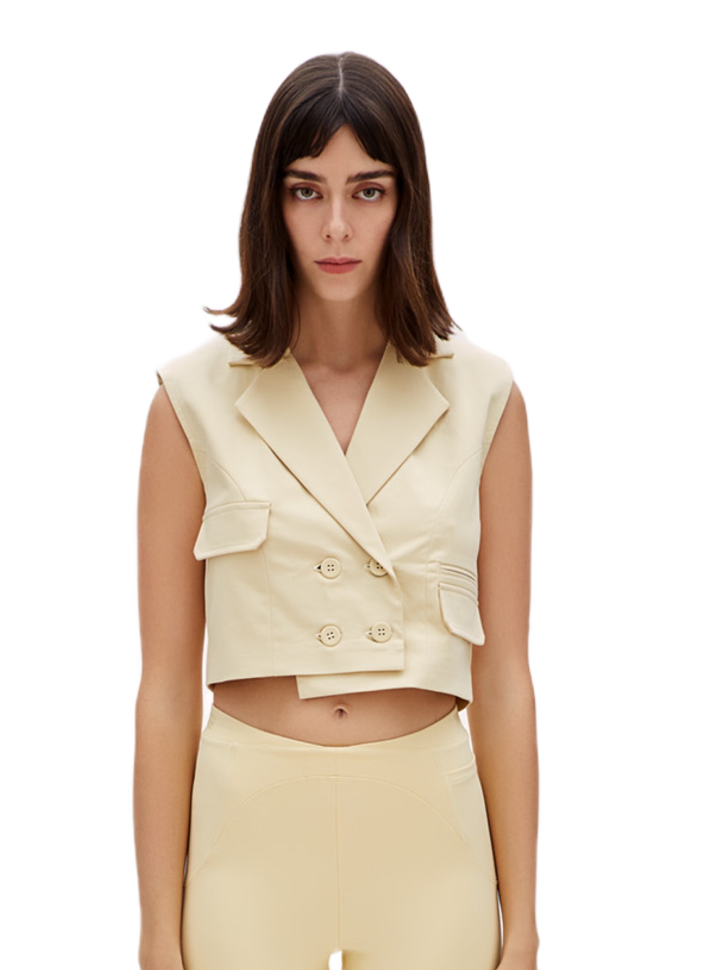 PCFG Bodywarmer in Beige: voorkant