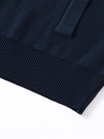 ALLTHEMEN Gebreid vest 'Luftmasche' in Blauw
