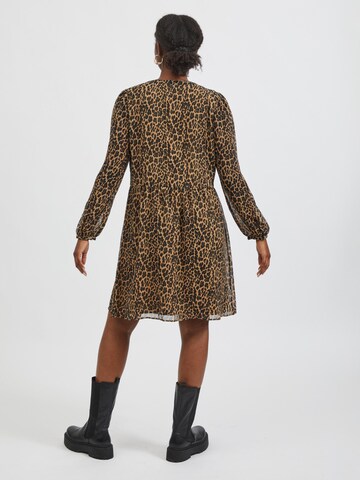 VILA Shirt Dress 'Amione' in Brown
