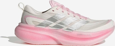 Sportiniai batai 'SUPERNOVA GLIDE' iš ADIDAS PERFORMANCE, spalva – pilka / šviesiai pilka / rožinė / balta, Prekių apžvalga