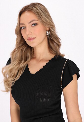 faina Top in Zwart