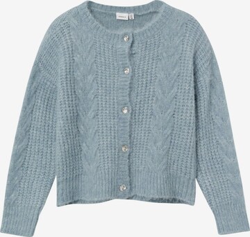 NAME IT Knit Cardigan in Blue: front