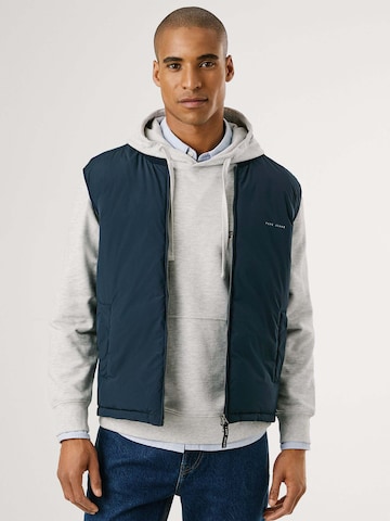 Gilet 'PIERCE' Pepe Jeans en bleu : devant