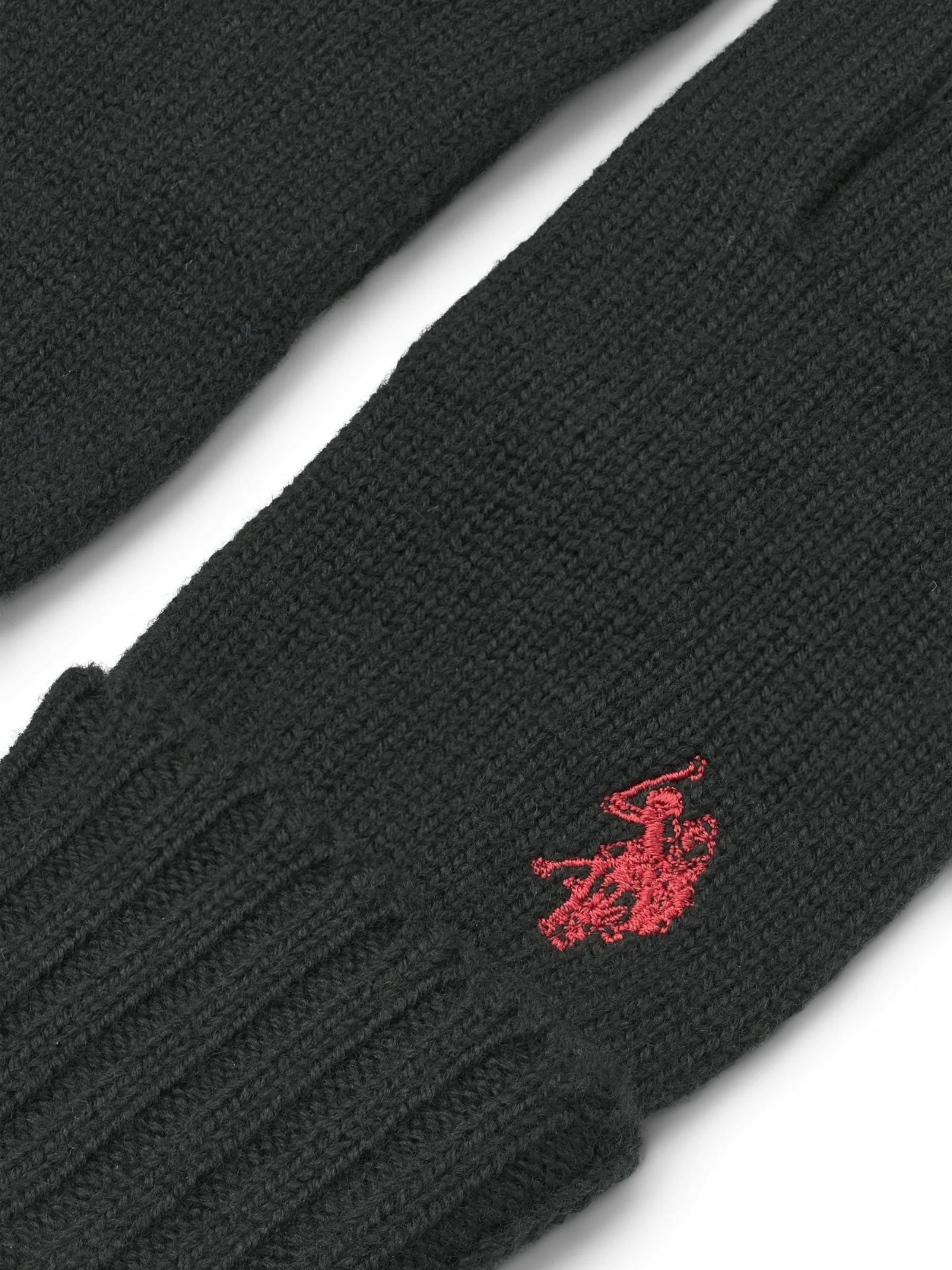 U.S. POLO ASSN. Prstové rukavice 'UMObi' – černá