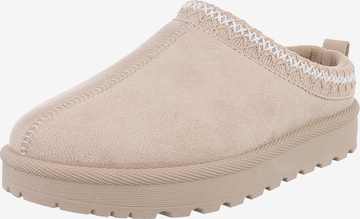 Ital-Design Mules in Beige: front