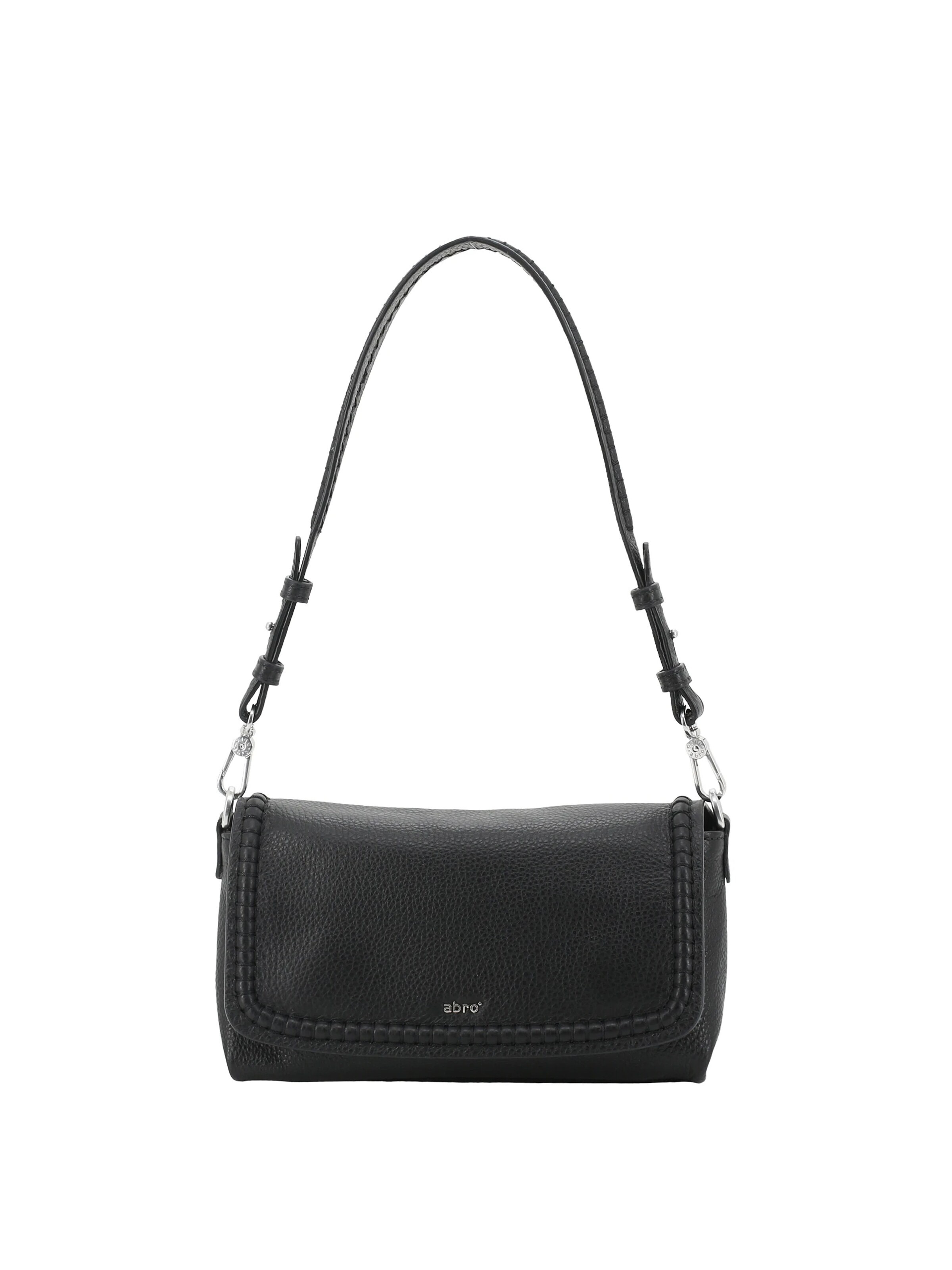 ABRO Schultertasche 'SIGNATURE'‌‌‌‌ in Schwarz: Vorderseite