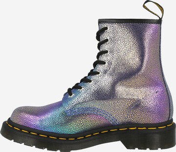 Dr. Martens Šnurovacie členkové čižmy - fialová