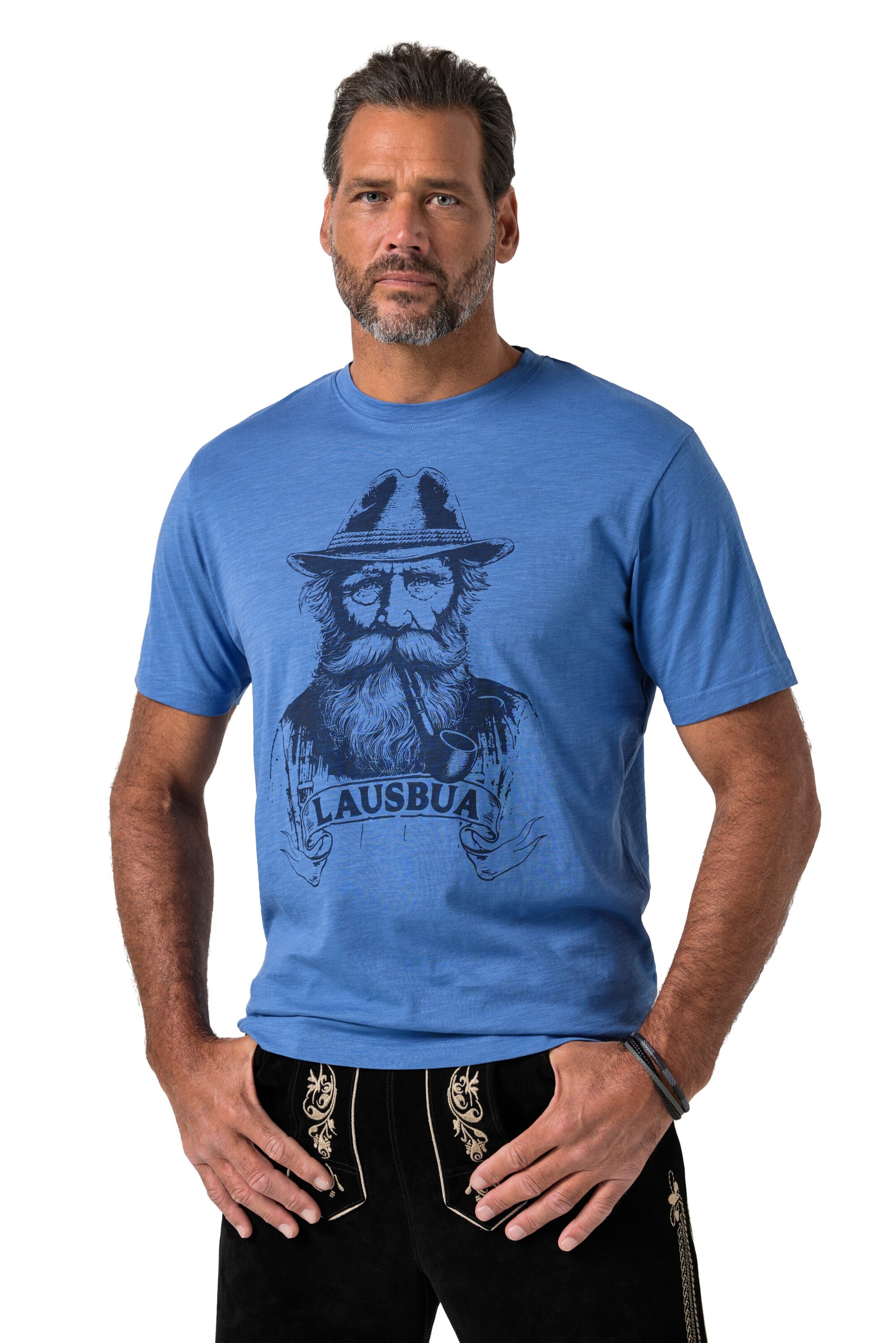 JP1880 Shirt in Blauw: voorkant