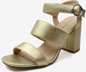 Celena Strap Sandals 'Charlyn' in Gold