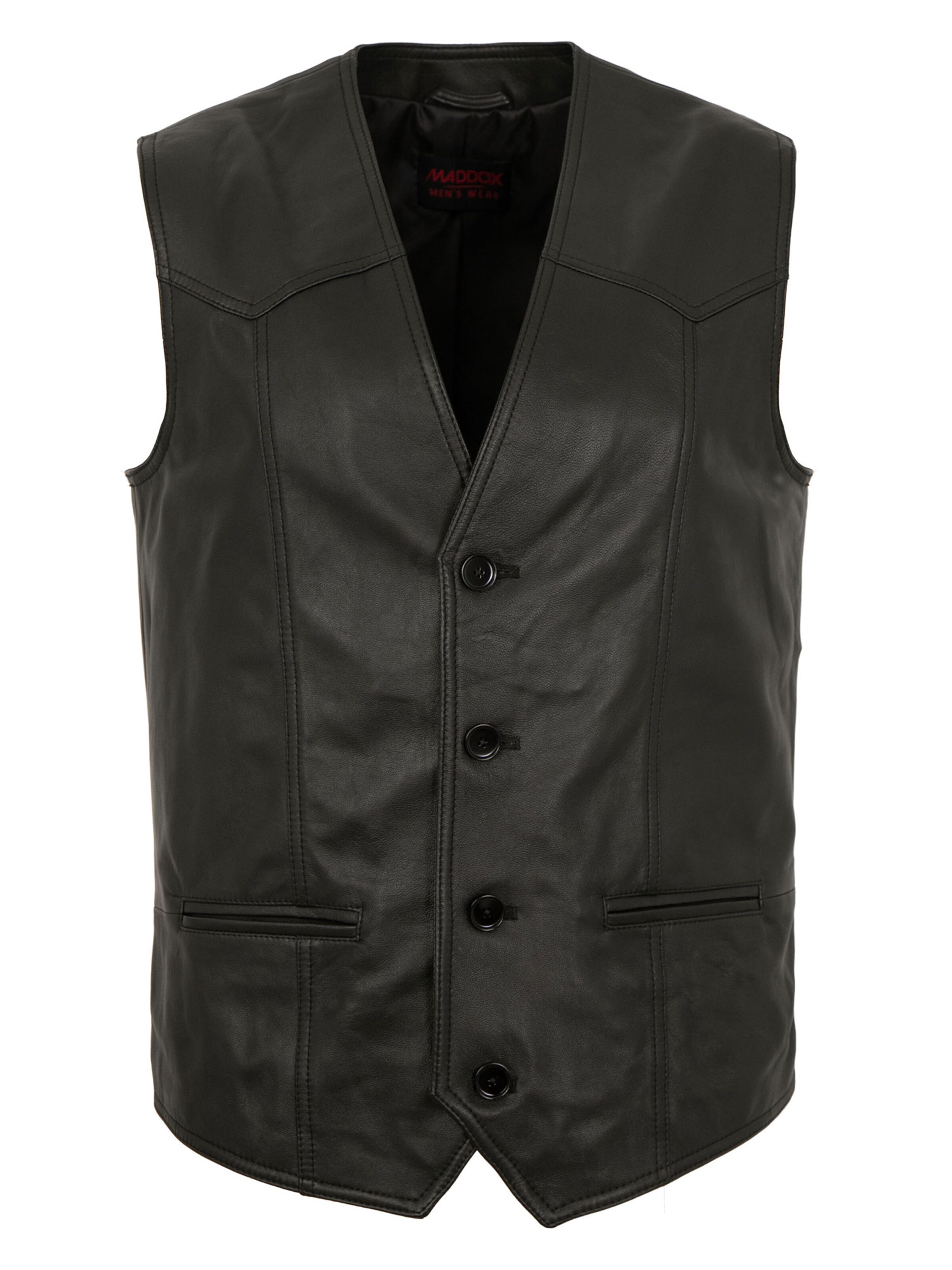 MADDOX Vest 'Freddy' in Black: front