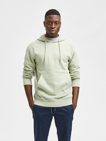 SELECTED HOMME Sweatshirt 'Jackson' i grön: framsida