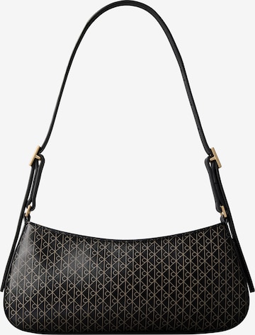 Calvin Klein - Mala de ombro em preto: frente