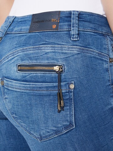 FREEMAN T. PORTER Slimfit Jeans 'Belixa' i blå