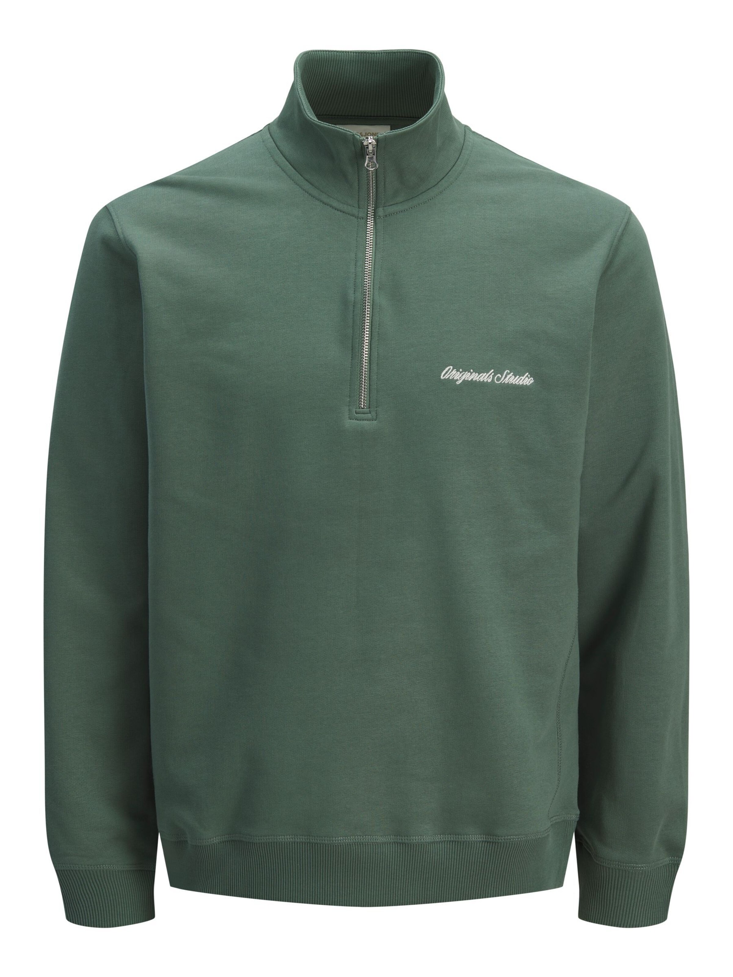JACK & JONES Sweatshirt 'JORNORREBRO' i L i mørkegrøn, Produktvisning