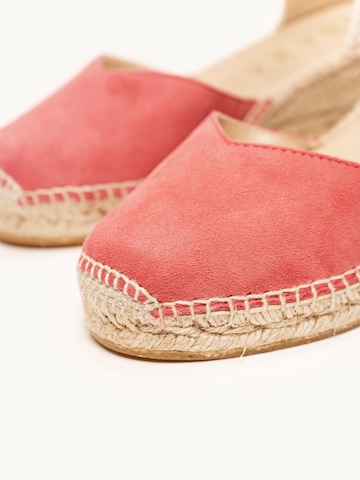 Alhamas - Sandalias con hebilla 'Alpargata Cuña 5 cm' en rosa