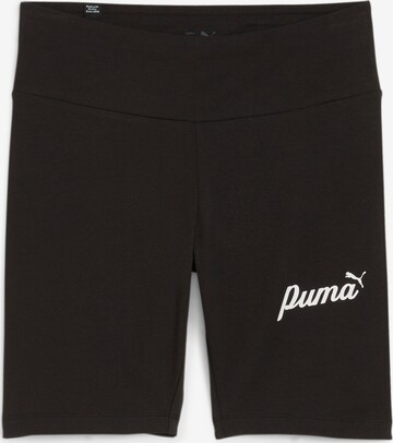 Pantalon de sport 'Ess+' PUMA en noir : devant