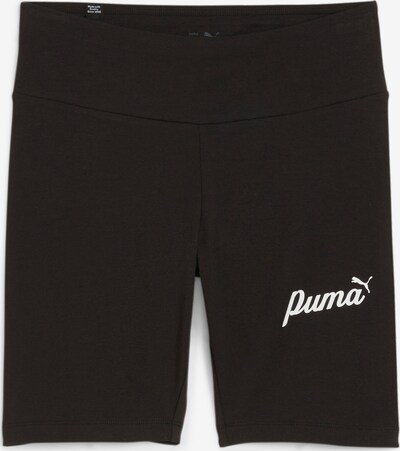 PUMA Pantalon de sport 'Ess+' en noir / blanc, Vue avec produit