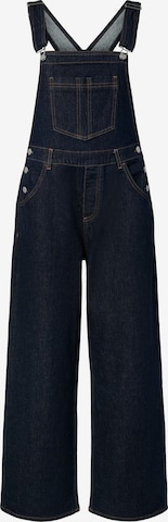 Pantaloni con pettorina 'PCGrace' di PIECES in blu: frontale