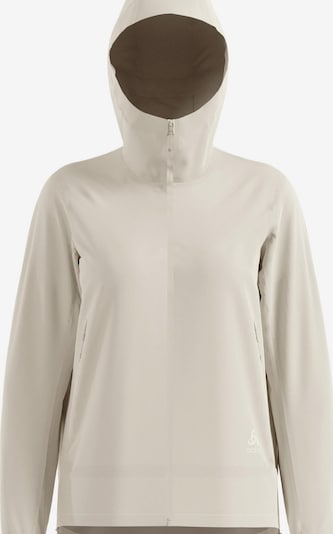 ODLO Sportjacke 'ESSENTIAL 2.5L WATERPROOF' in M in greige, Produktansicht