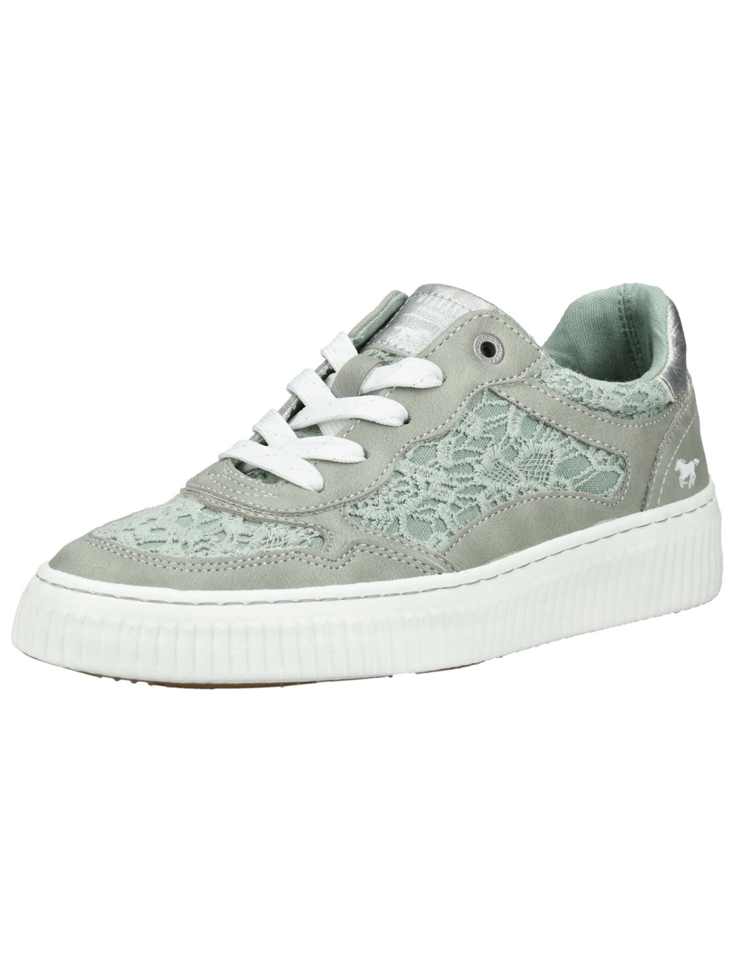 MUSTANG Sneakers laag in Groen: voorkant