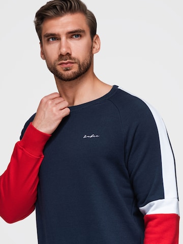 Sweat-shirt Ombre en bleu