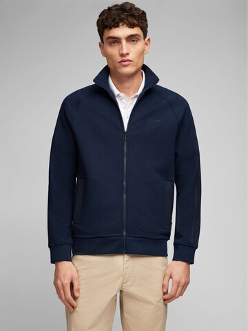 HECHTER PARIS Sweatvest in Blauw: voorkant