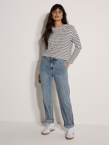 Chemisier ' ' Apricot en blanc