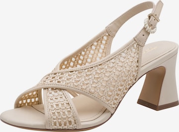 Sandales Tamaris en beige : devant