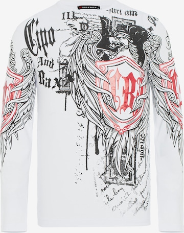 CIPO & BAXX Shirt in Wit: voorkant