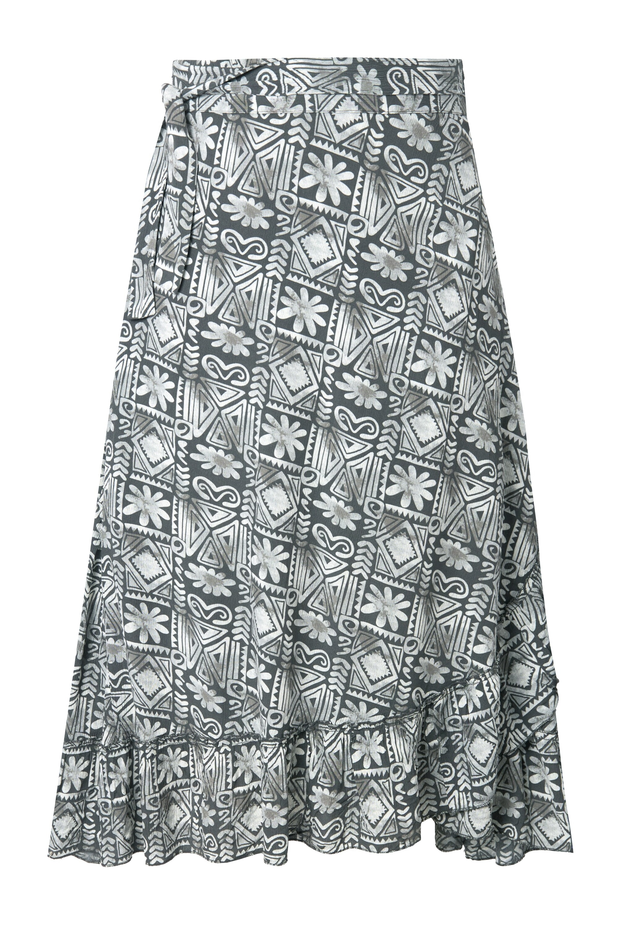 Ulla Popken Rock in Grau: Vorderseite