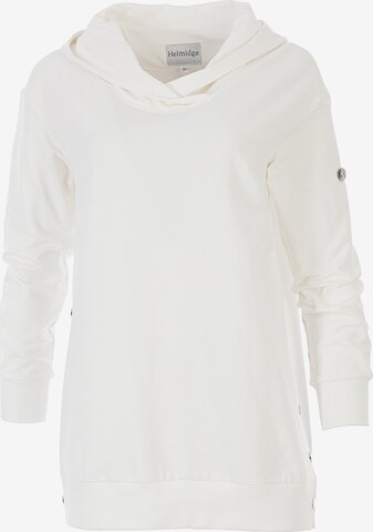 Sweat-shirt HELMIDGE en blanc : devant