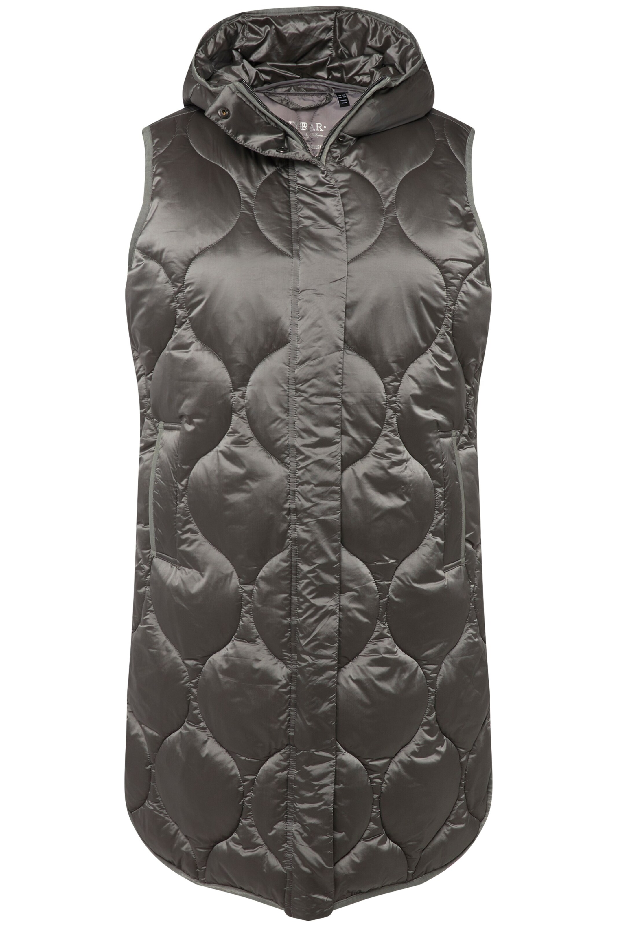 Ulla Popken Weste in Silber: Vorderseite