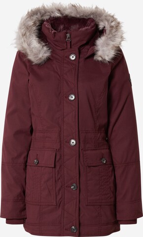 Parka di mezza stagione di HOLLISTER in rosso: frontale