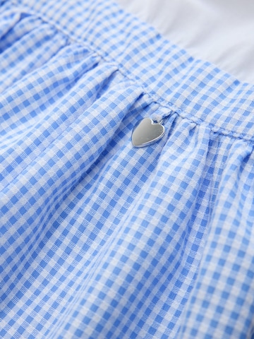 Next Jurk 'Gingham School Tiered Rara' in Blauw