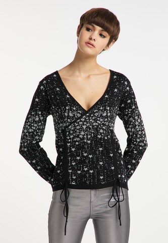 Pull-over myMo at night en noir : devant