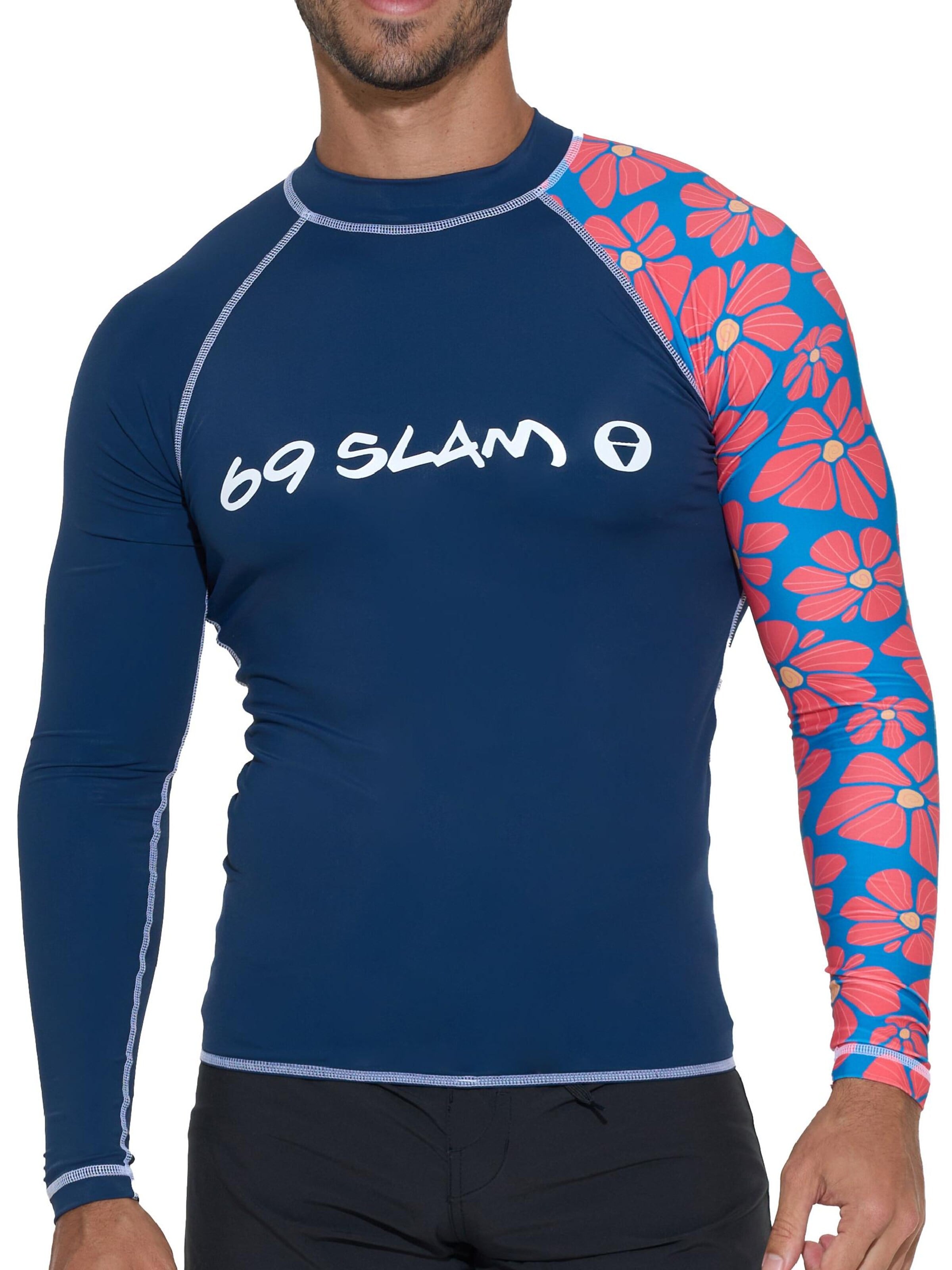 69Slam - Camiseta funcional 'DIEGO UPF50 FLORA MYRIAD' en azul