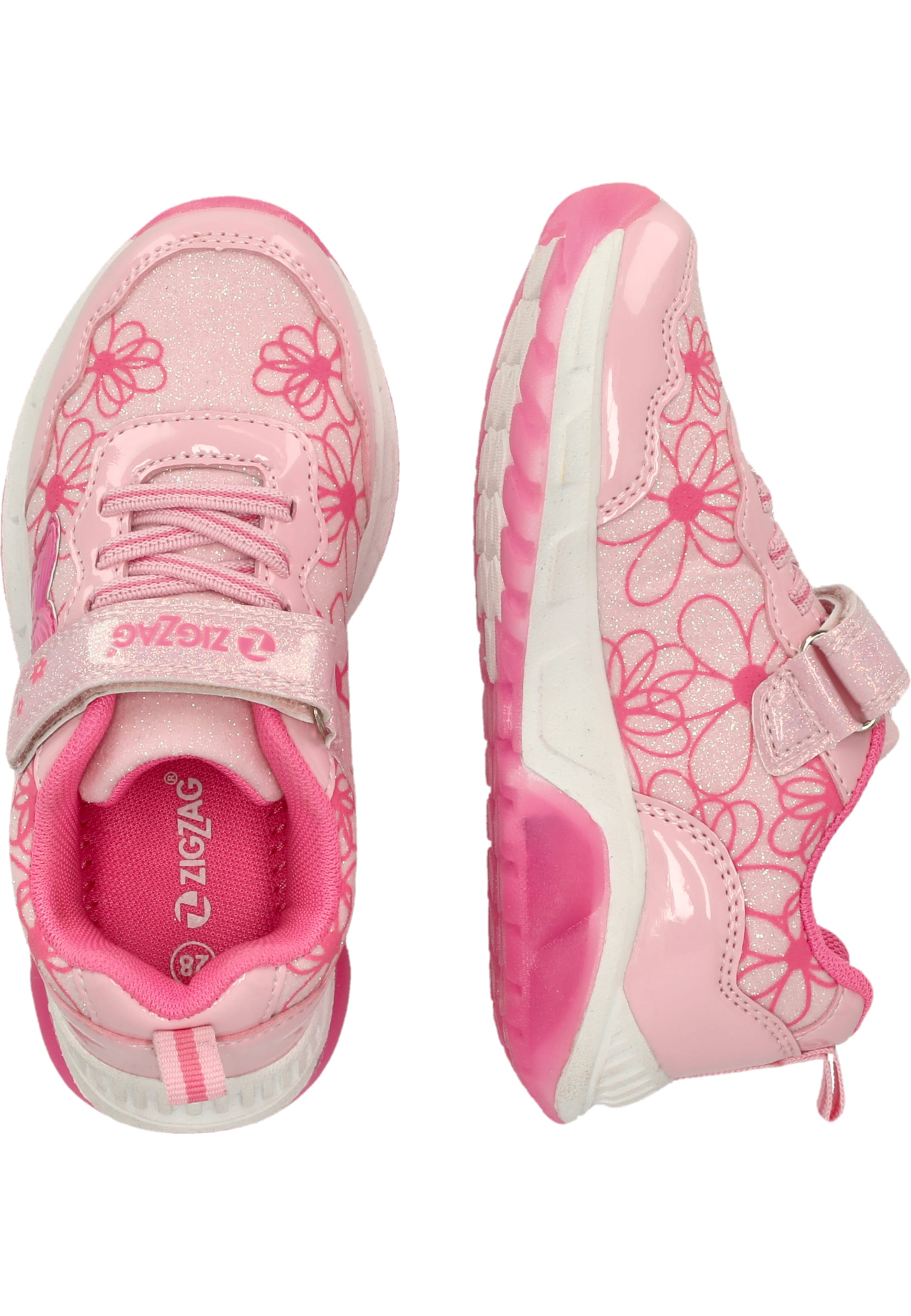 ZigZag Sneakers 'Nicoli' in Roze