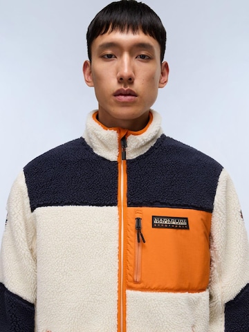 Giacca di pile di NAPAPIJRI in bianco