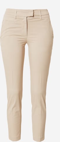Coupe slim Pantalon Dondup en beige : devant